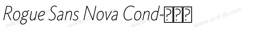 Rogue Sans Nova Cond字体转换